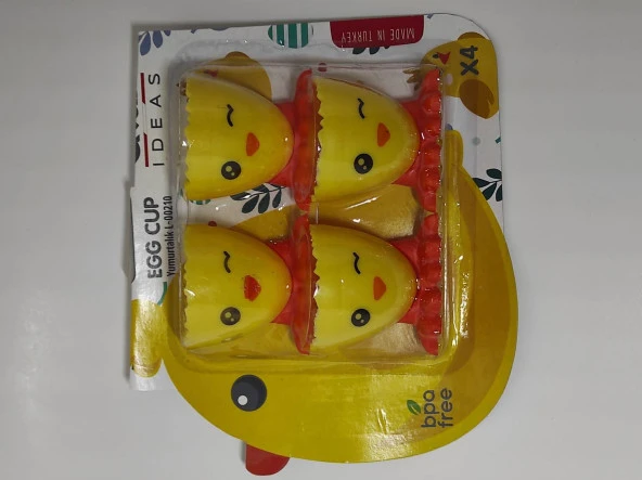 4'lü Şirin Civciv Yumurtalık Kahvaltılık Pişmiş Yumurta Koyma Standı - Resim 2