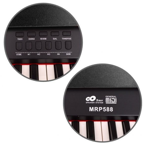Dijital Piyano Manuel Raymond Siyah MRP588BK - 5