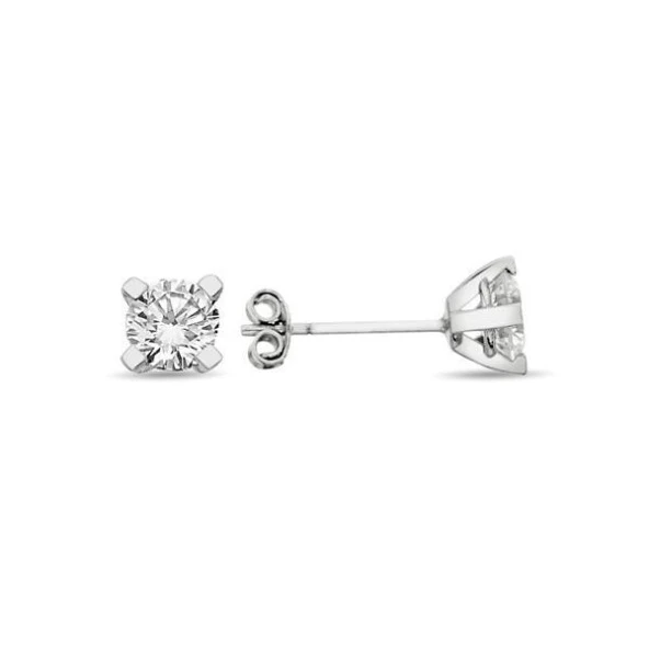 Altın Tektaş Küpe 1,7 Gram