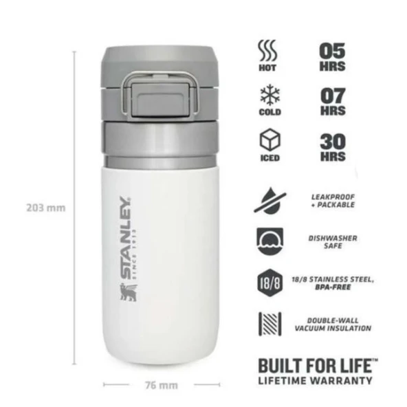 Stanley Go Quick Flip Water Bottle 0.47L Termos Kupa Bardak Matara - Resim 9