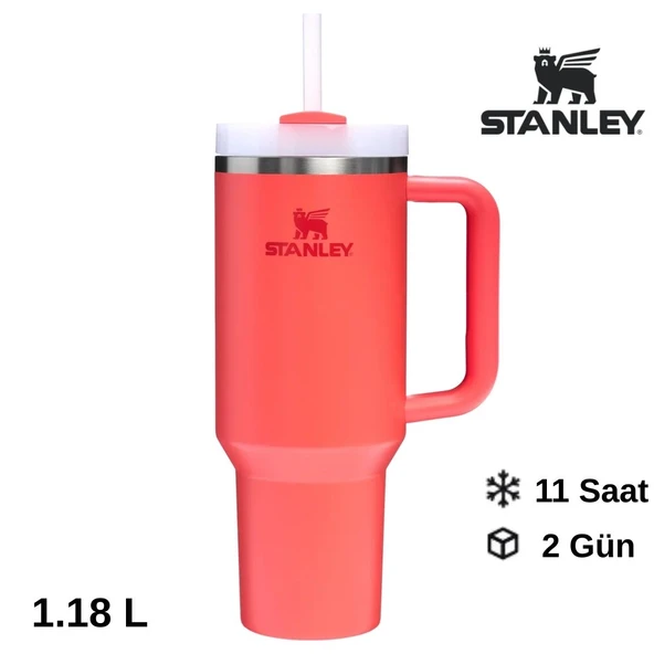 Stanley Quencher H2.O FlowState™ Tumbler Pipetli Termos 1.18L Pipetli Matara - Resim 3