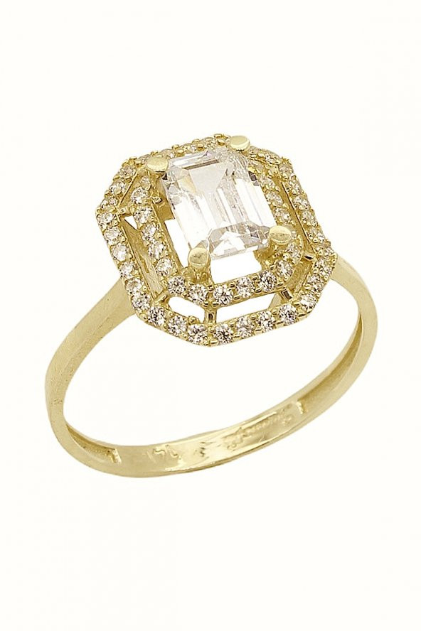 Cigold Taşlı Yüzük 14 Ayar Altın 2.70 Gr OA-K11601027084