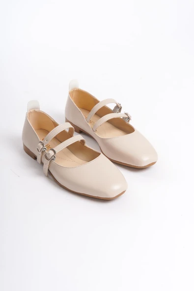 Kadın Cove Krem Cilt Toka Tedaylı Kut Burun Babet - 4