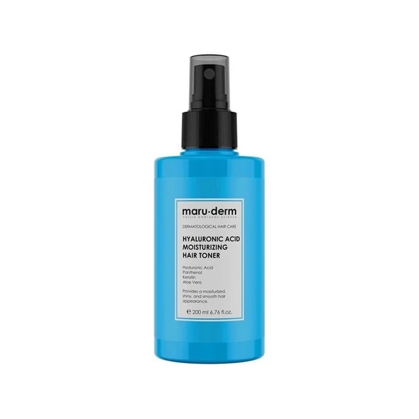 Maruderm Hyalüronik Asit Nemlendirici Saç Bakım Toniği 200 ML | Tüm Saç Tipleri | Vegan