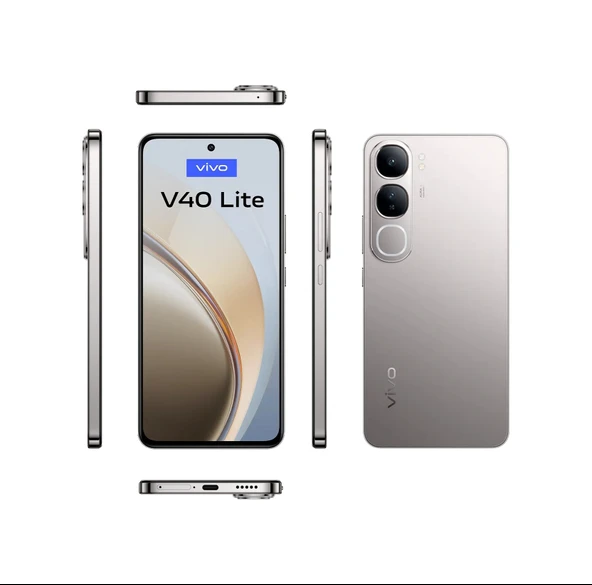 Vivo V40 Lite 256 8 GB Ram (Vivo Türkiye Garantili) Titanyum Gri 256 GB - Resim 4