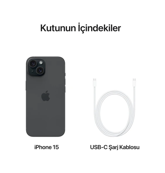 Apple iPhone 15 512 GB (Apple Türkiye Garantili) Siyah 512 GB - 9