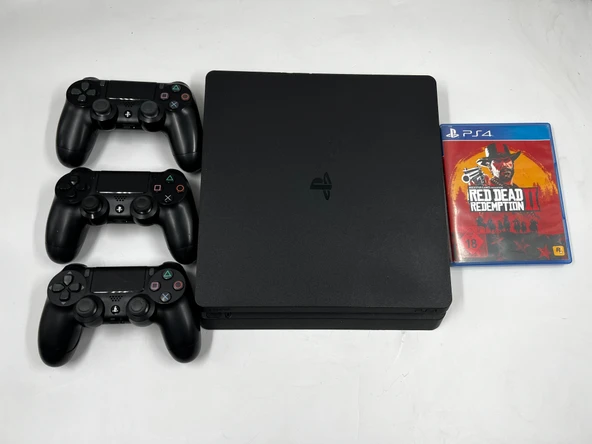 Playstation 4 Slim Kasa 1 Tb Hafıza 3 Adet Orjinal V2 Kol + Oyun OUTLET - 2