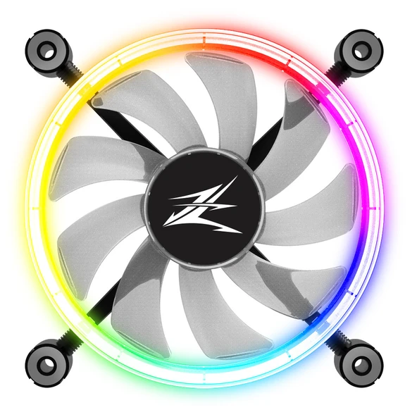 ZALMAN ZM-LF120 Premium Çift Taraflı Halka Adreslana bilir 120mm LED Fan - Resim 2