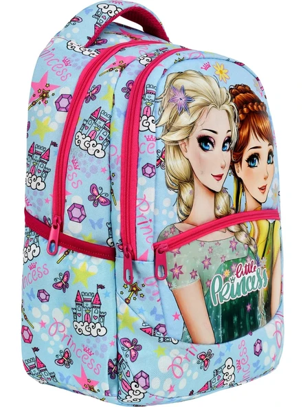 Little Princess Mavi İlkokul Sırt Çantası + Beslenme Çantası (2312) - 4