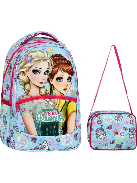 Little Princess Mavi İlkokul Sırt Çantası + Beslenme Çantası (2312)