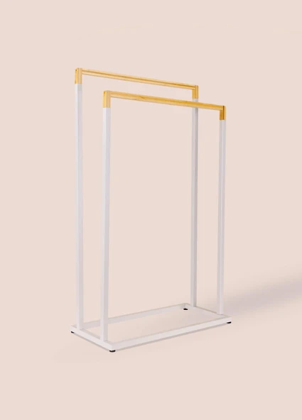 The Mia Metal Havlu Askılığı Gri GLV0764 - Resim 4