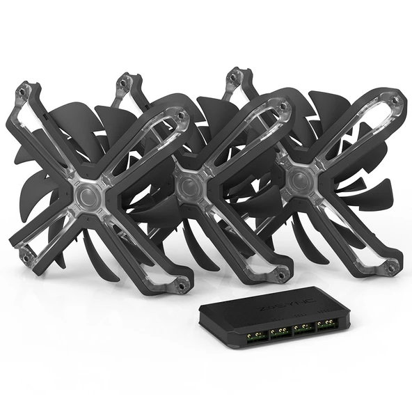 ZALMAN ZM-SF120A3 Biyomimetikli 3 X120mm Fanı - Resim 3