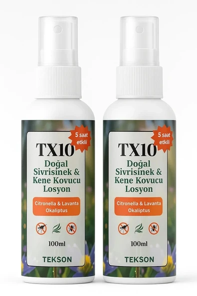 KİREX Tx10 Sivrisinek Ve Kene Kovucu Doğal Spray Okaliptüs 6 Saat Etkili 100ml - 3