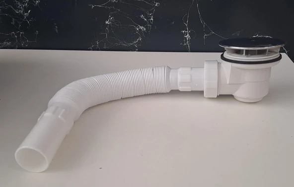 KROM DUŞ TROBLENİ TASLI KÖRÜKLÜ Ø 32 LİK ÇIKIŞLI ( ASET ) ürün görseli 1