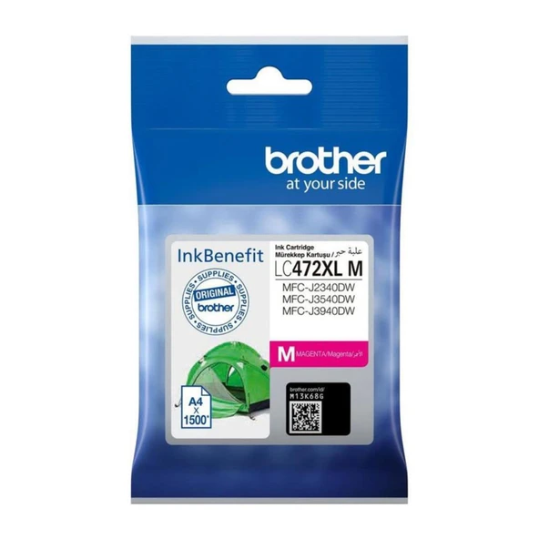 Brother LC472XLM Kırmızı 1500 Sayfa Kartuş J2340DW, J3940DW