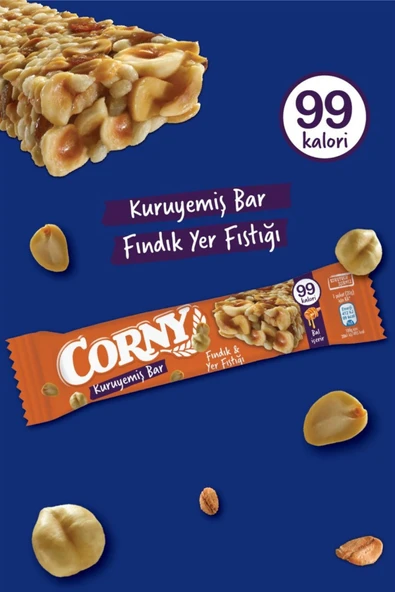 Corny Kuruyemiş Bar Fındık Yer Fıstığı 20 gr x 24 Adet - 2