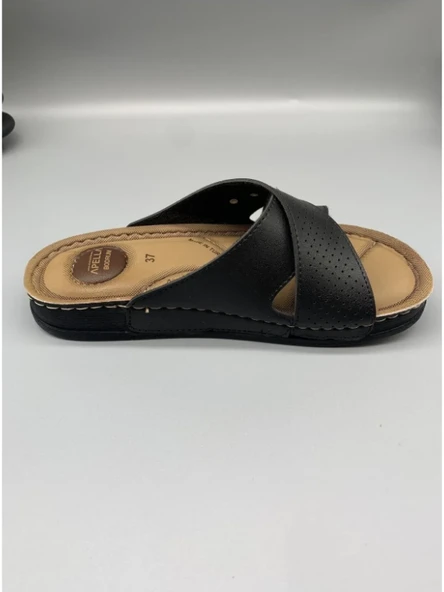 Apella Kadın Günlük Şık İçeri Dışarı Bahçe Rahat Ortopedik Anatomik Terlik - Resim 3