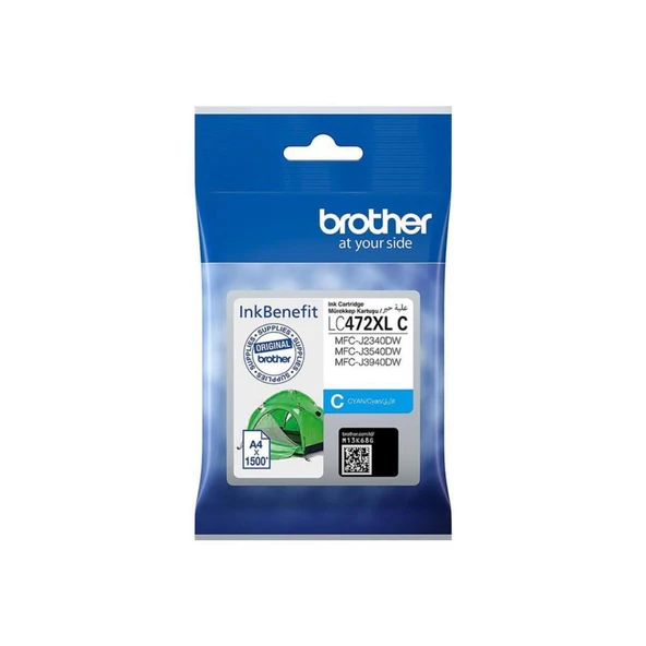 Brother Kartuş LC472XLC Mavi Kartuş (MFC-J2340DW,MFC-J3940DW)
