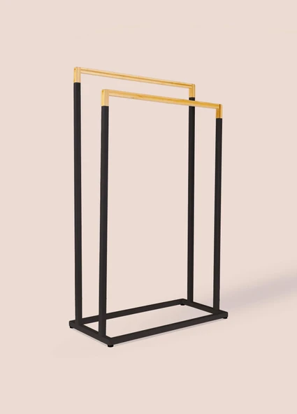 The Mia Metal Havlu Askılığı Siyah GLV0762 - Resim 4