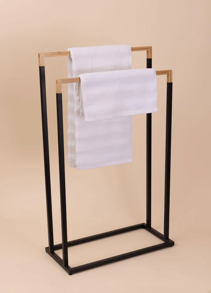 The Mia Metal Havlu Askılığı Siyah GLV0762 - Resim 3