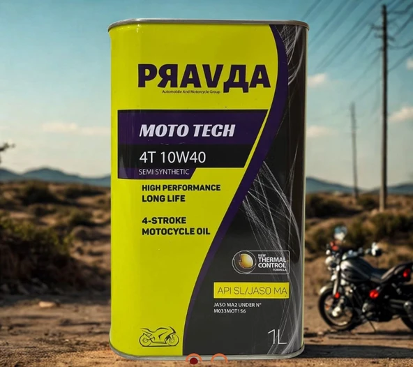 PRAVDA-YARI SENTETİK 10W40 MOTOSİKLET YAĞI 1LT