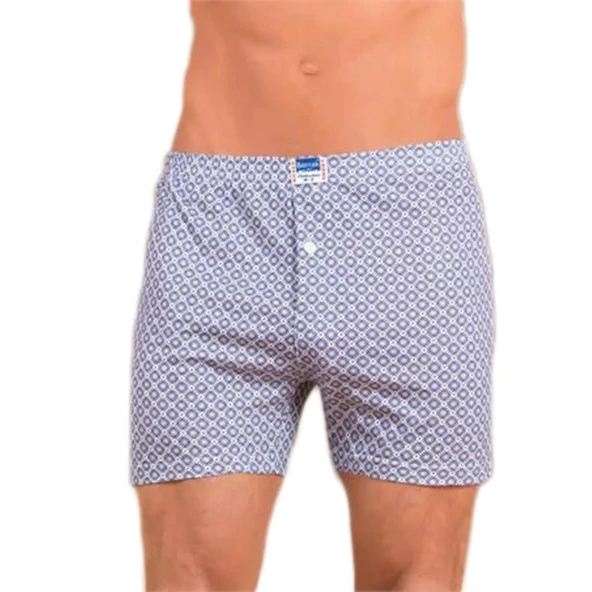 10 Adet Berrak Erkek Penye Desenli Boxer 1053 - Resim 3