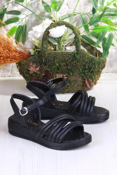 Fort 05-2065 Soft Rahat Toka Detaylı Çapraz Bant Kadın Sandalet - Resim 4