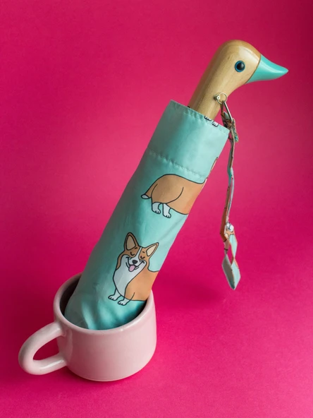 Original Duckhead Duck Kompakt Şemsiye Corgi Mint Compact - 6