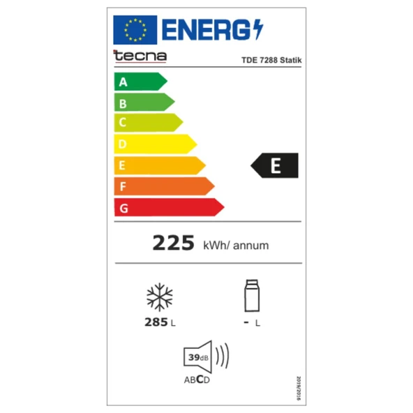 Tecna TDE 7288 Statik Dikey Derin Dondurucu Beyaz - 3