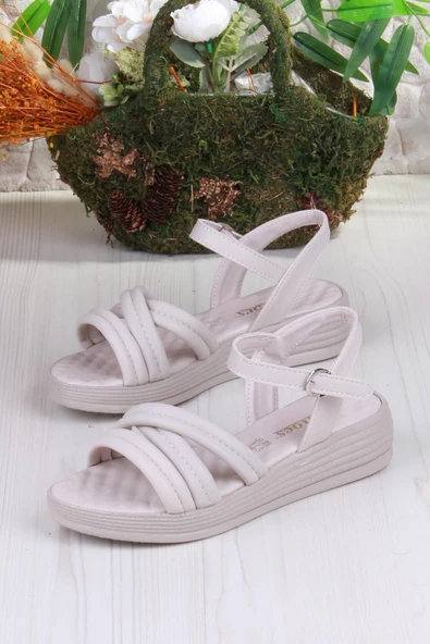 Fort 05-2065 Soft Rahat Toka Detaylı Çapraz Bant Kadın Sandalet - Resim 11