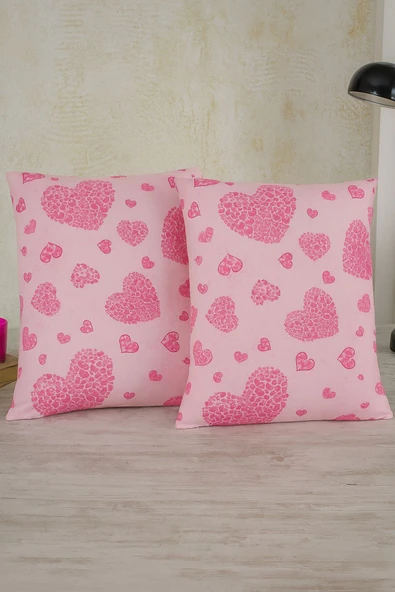 LaLiva Çocuk Yastık Kılıfı - 50x70 cm ölçülerinde- 2 adet -Pembe - Resim 2