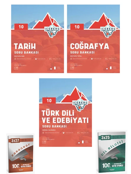 Okyanus + Anla Kazan 20226 10. Sınıf Tarih + Coğrafya + Türk Dili Edebiyatı Soru + Anla Kazan Deneme 5 li Set - Resim 3