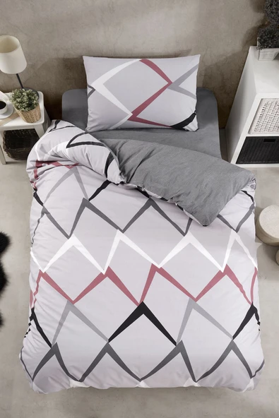 LaLiva Bumeragg Çarşafı Lastikli Tek Kişilik Nevresim Takımı ürün görseli