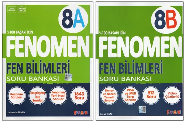 FENOMEN 8. SINIF FEN B. 8A+8B (2 KİTAP) ürün görseli