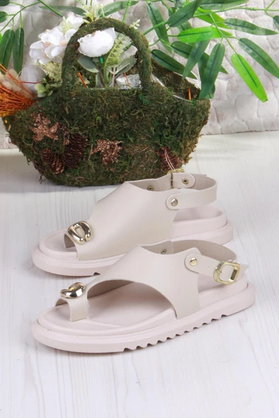 Fort 099-108 Fls Toka Detaylı Parmak Arası Kadın Sandalet - Resim 11