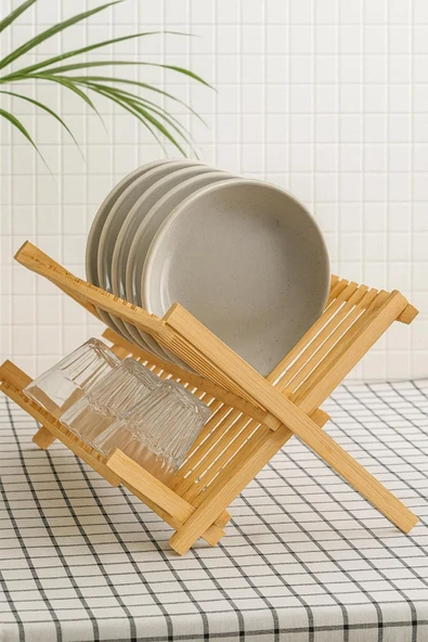 Bambu Tezgah Organizeri, Bambu Bulaşıklık - 1