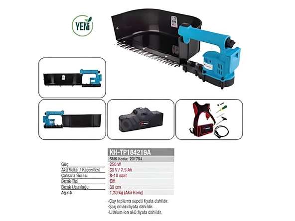 Koham KH-TP184219A Akülü Çay Toplama Makinesi - 3