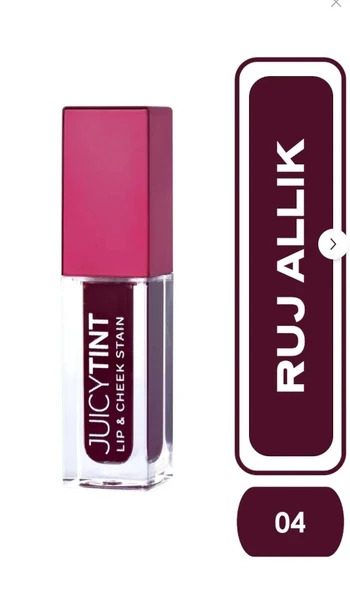Golden Rose Juicy Tint Lip & Cheek Stain No:04 Berry Kiss ürün görseli