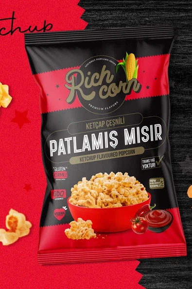 Richcorn Ketçap Çeşnili Popcorn