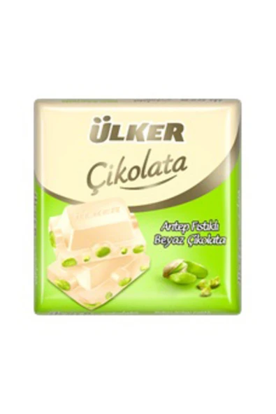 Ülker Kare Çikolata Beyaz Fıstıklı 65 gr. x 6 Paket ürün görseli 1