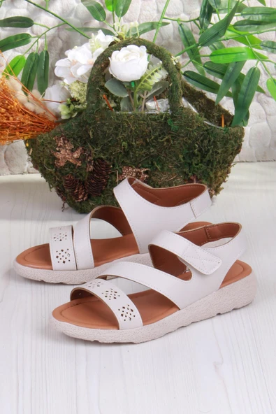 Fort 35851 Mavişim Rahat Esnek Çırt Bağlamalı Kadın Sandalet - Resim 11