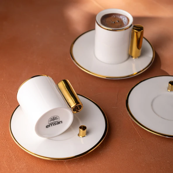 Emsan Modern 80 ml 6'lı Kahve Fincan Takımı - Resim 2