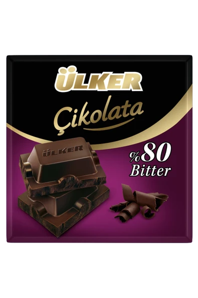 Ülker Çikolata Bitter %80 60 gr. x 6 Paket ürün görseli