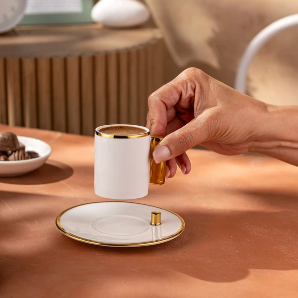 Emsan Modern 80 ml 6'lı Kahve Fincan Takımı - Resim 5