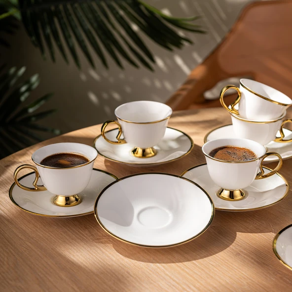 Emsan Rozzental 80 ml 6'lı Kahve Fincan Takımı - Resim 2