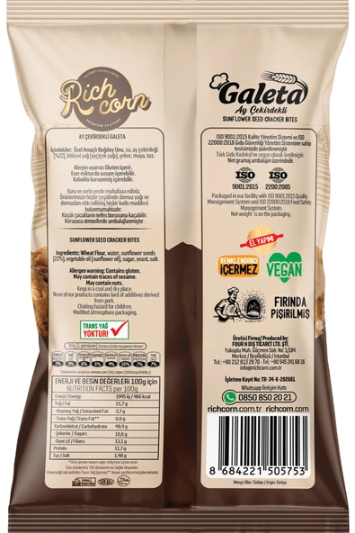 Richcorn Ayçekirdekli Galeta - 5