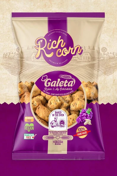 Richcorn Üzümlü & Ayçekirdekli Galeta - 1