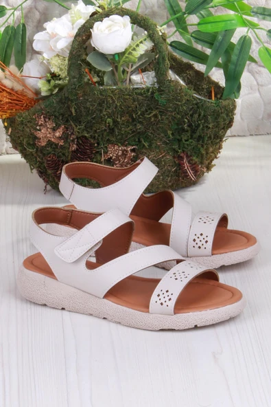 Fort 35851 Mavişim Rahat Esnek Çırt Bağlamalı Kadın Sandalet - Resim 10