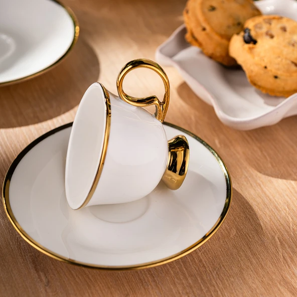 Emsan Rozzental 80 ml 6'lı Kahve Fincan Takımı - Resim 8