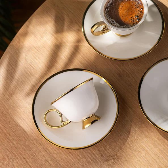 Emsan Rozzental 80 ml 6'lı Kahve Fincan Takımı - Resim 7